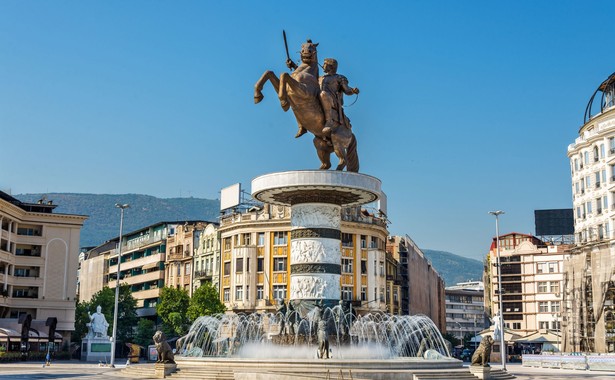 Skopje, Macedonia - pomnik Aleksandra Wielkiego