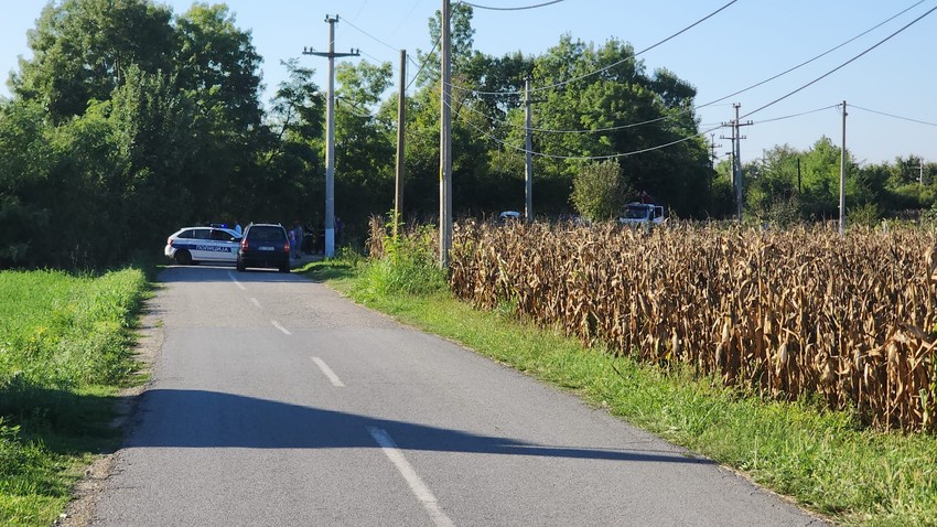 Uviđaj na mestu ubistva kod Obrenovca