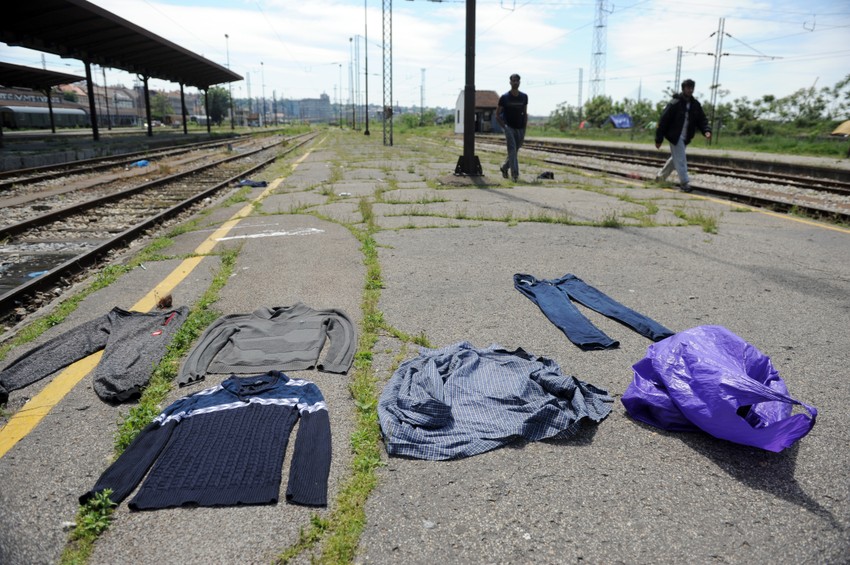 Sušenje veša na Glavnoj železničkoj stanici 