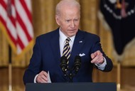 Joe Biden na konferencji prasowej