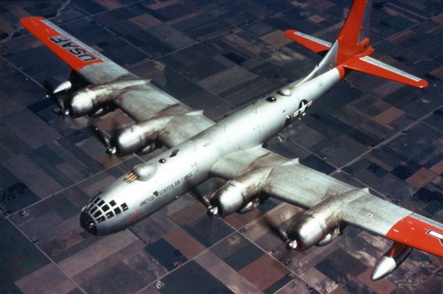 Boeing RB-50F o numerze seryjnym 47-144, a więc samolot bezpośrednio poprzedzający na linii produkcyjnej utracony 29 lipca 1953 roku samolot 47-145, który został dostosowany do misji ELINT, czyli rozpoznania elektronicznego.