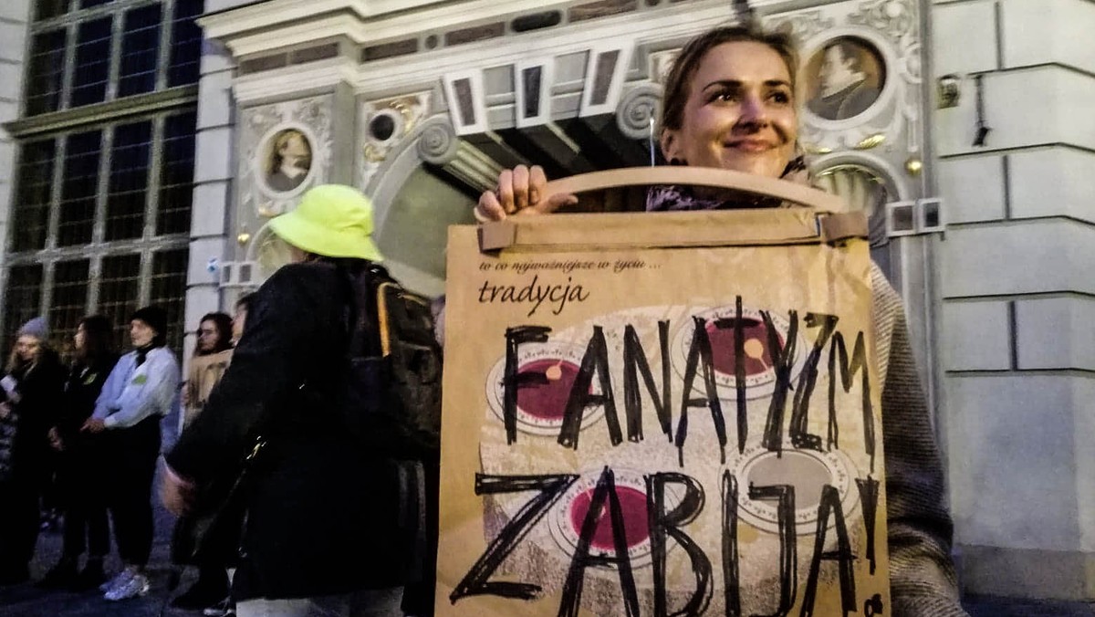 Gdańsk. Protest ws. edukacji seksualnej.