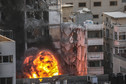 Atak rakietowy w Strefie Gazy na wieżowiec Al-Szoruk