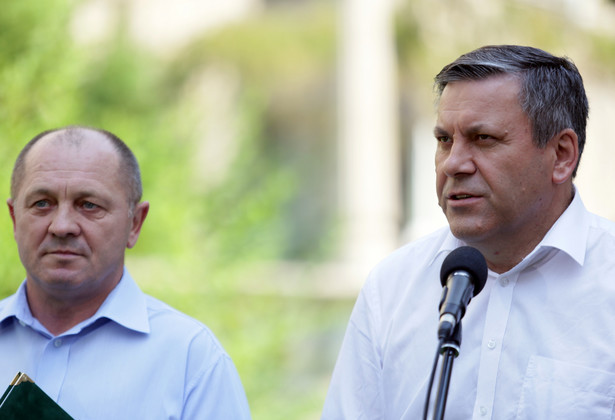 Minister rolnictwa Marek Sawicki i minister gospodarki Janusz Piechociński, PAP/Leszek Szymański