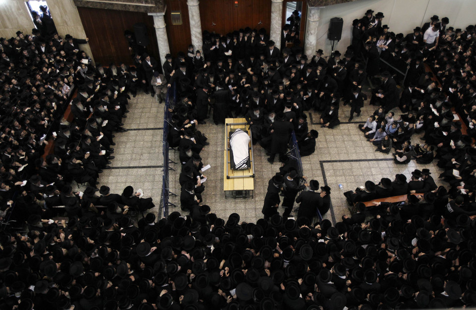 Pogrzeb rabina w Izraelu