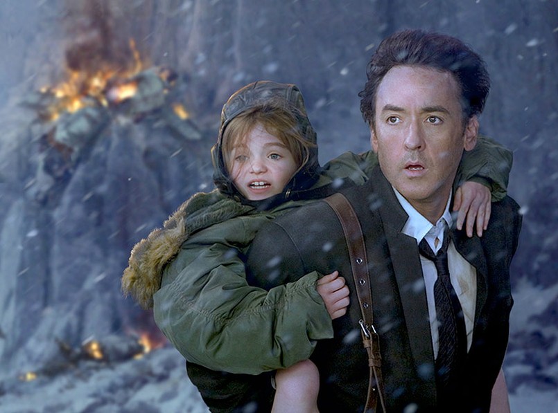 John Cusack i Morgan Lily w filmie "2012"