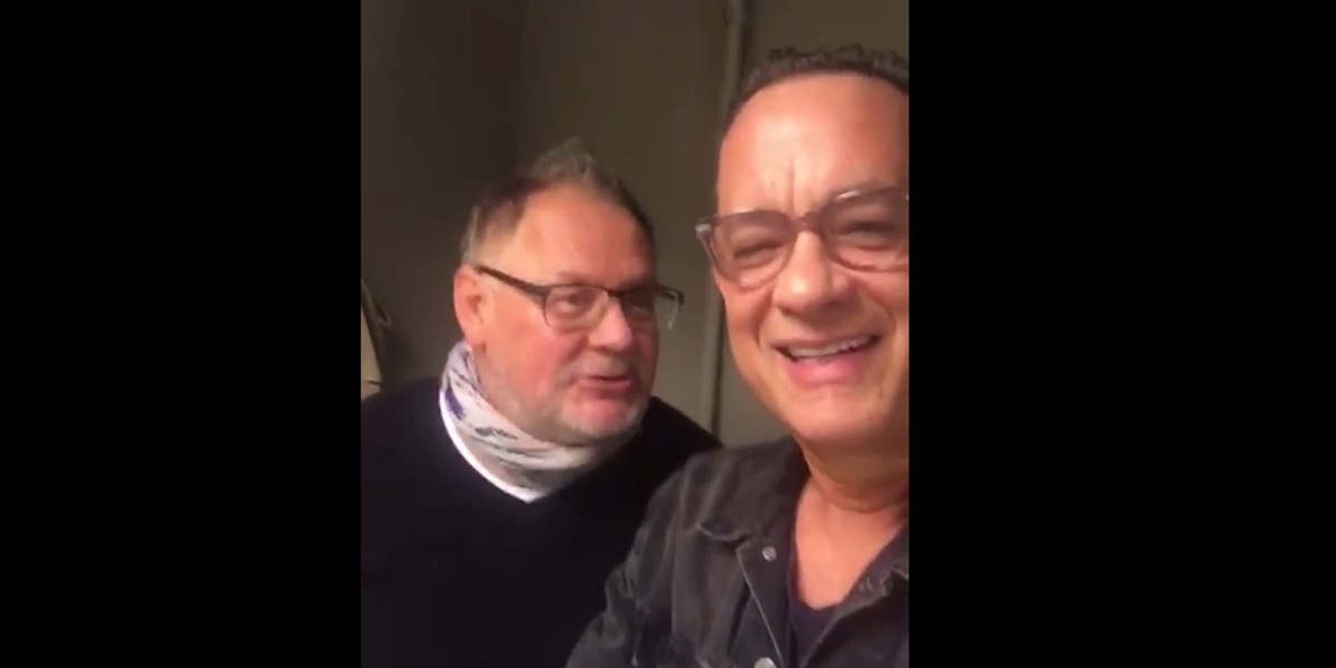 Tom Hanks składał życzenia, a Janusz Kamiński wystąpił w roli tłumacza  