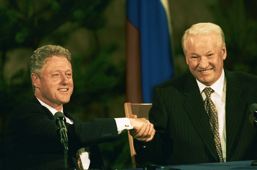 Klinton i Jeljcin u Helsinkiju 1997.