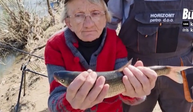 Negica Stojanović, žena ribolovac