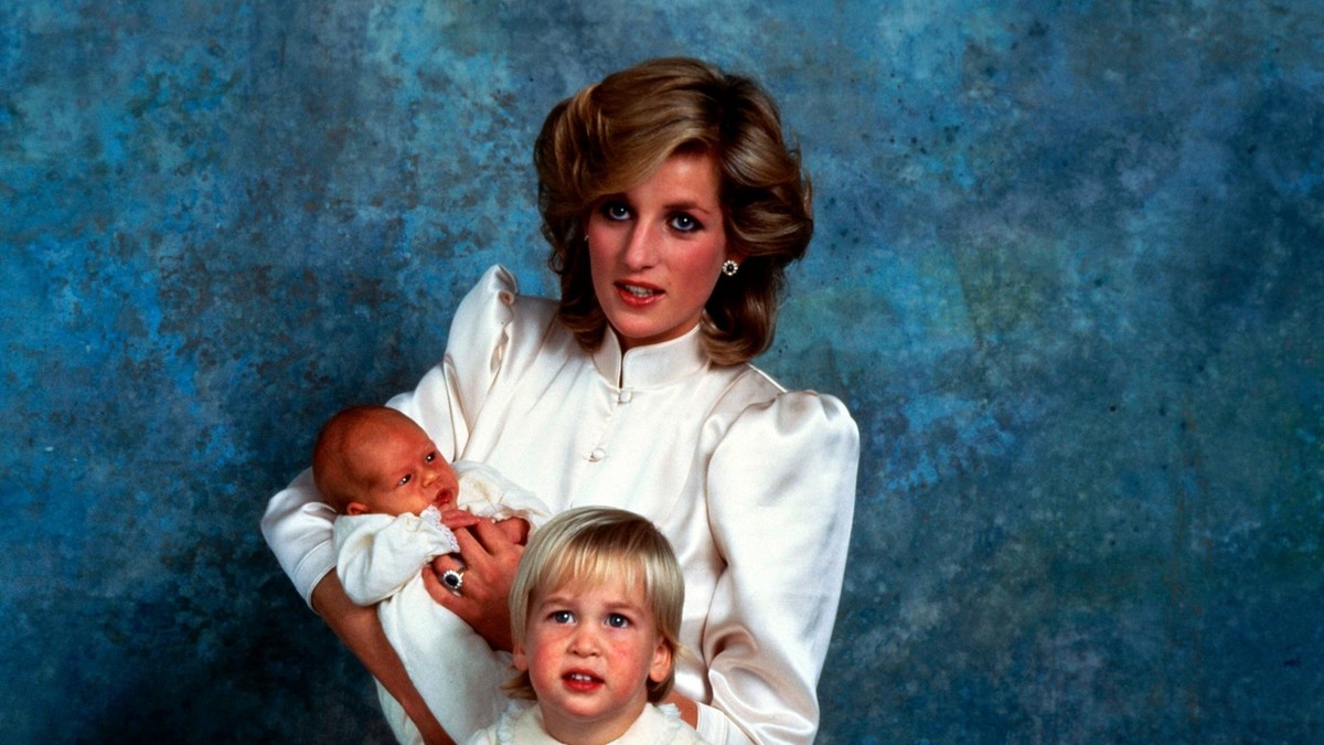 Princeza Dajana sa sinovima Vilijamom i Harijem