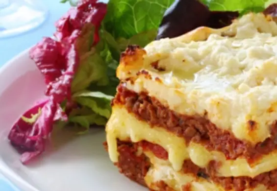 Lasagne z kozim serem