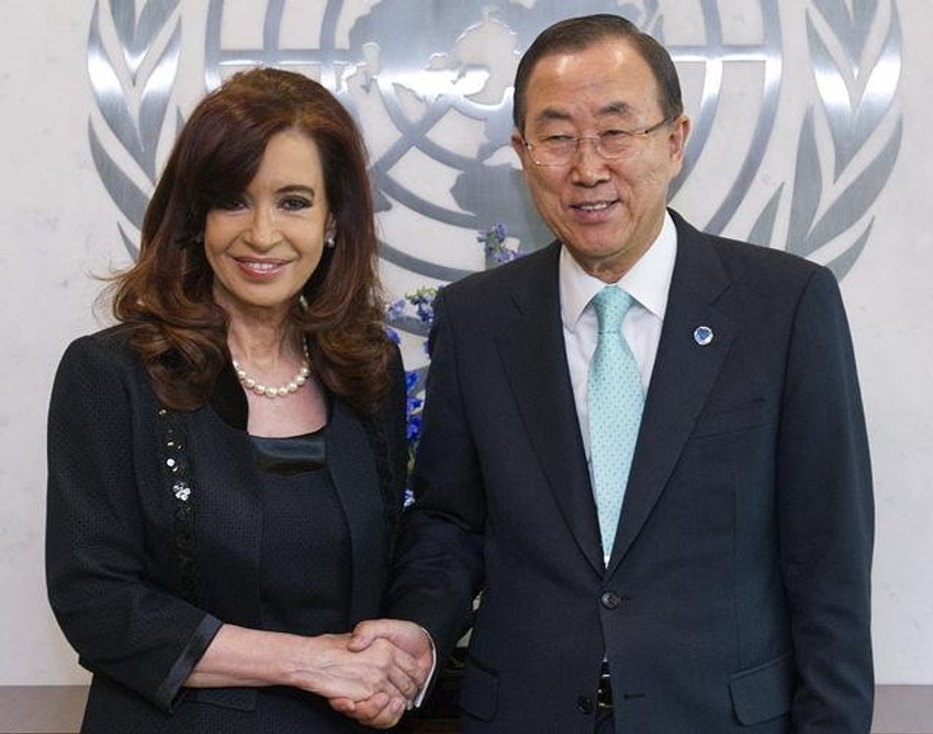 Kristina Kirhner sa Ban Ki-munom