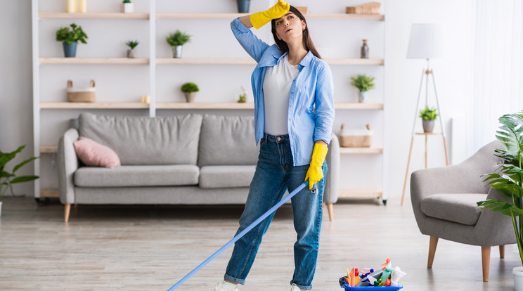 Nem kell állandóan felmosni, mert nem tesz jót a padlónak/Fotó: Shutterstock