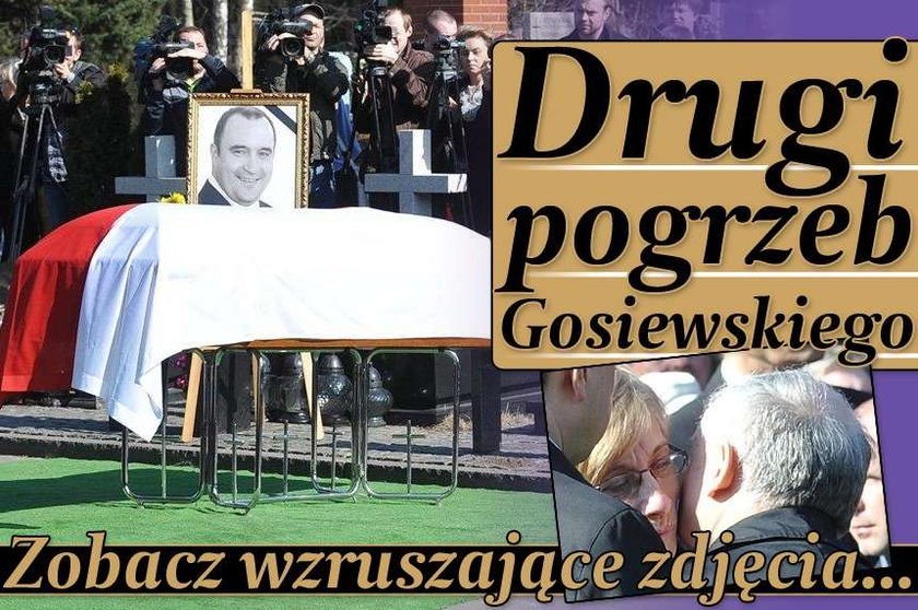 Drugi pogrzeb Gosiewskiego. Kaczyński pocieszał wdowę