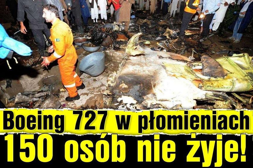 Boeing 727 w płomieniach. 150 osób nie żyje!