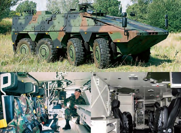 Pojazd opancerzony BOXER w wersji „Command Post”. Pojazdy w tej wersji to mobilne stanowisko dowodzenia i kontroli działań jednostek bojowych. Litewska armia zamówiła cztery pojazdy tego typu. Całość zamówienia, czyli 88 transporterów kołowych, pozwoli na wyekwipowanie dwóch batalionów. Pierwsze transportery Boxer mają dotrzeć na Litwę pod koniec 2017 roku, a zakończenie realizacji kontraktu przewiduje się na rok 2021. Poza wersjami zamówionymi przez litewską armię konsorcjum oferuje także inne wersje swojego pojazdu: fot. ARTEC GmbH
