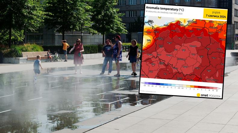30 st. C coraz bliżej Polski. Znamy datę pierwszego upału w tym roku (mapa: meteologix.com)