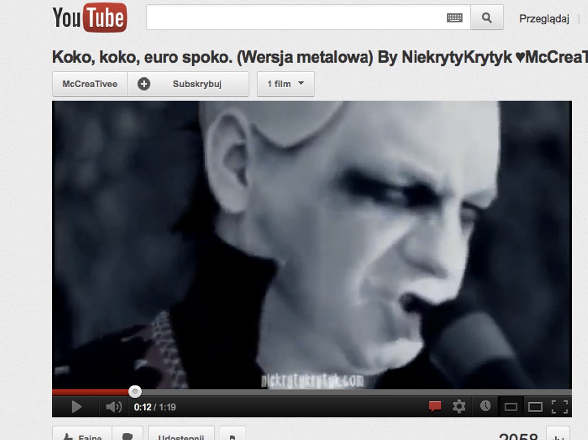 Posłuchaj "Ko ko Euro spoko" w wersji... metalowej!