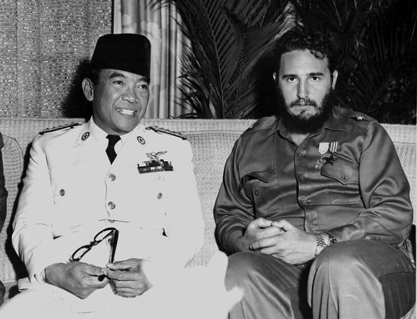 Sukarno i Fidel Kastro