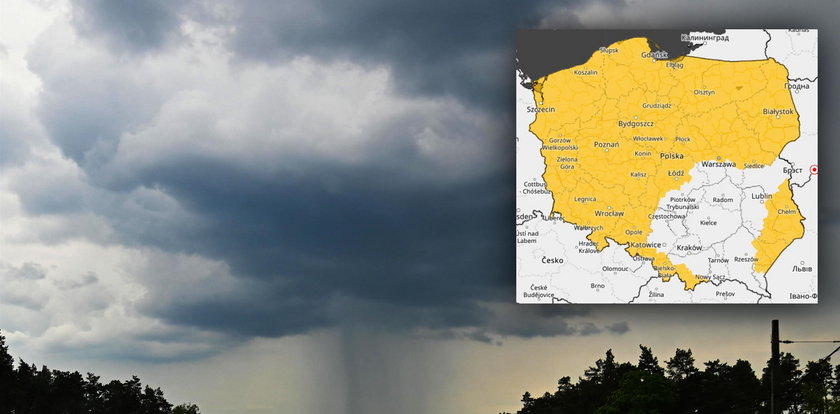 To nie koniec burzowej, deszczowej pogody. W prognozie zagrożeń meteo jest żółto od ostrzeżeń