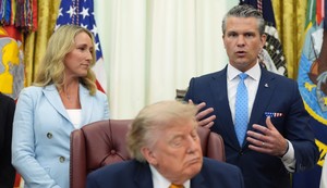 Donald Tramp i Pit Hegset