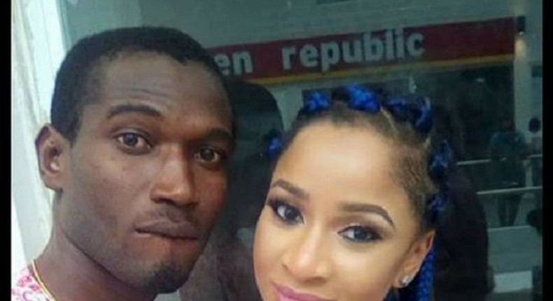 The late comedian, MC Think Twice with Adesua Etomi 