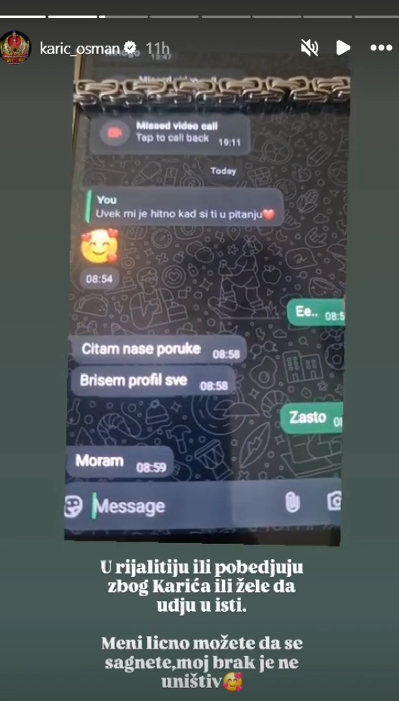 Osman Karić, objava