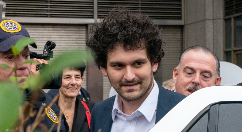 FTX founder Sam Bankman-Fried leaves Manhattan Federal Court after his arraignment and bail hearings on December 22, 2022 in New York City.David Dee Delgado/Getty Images