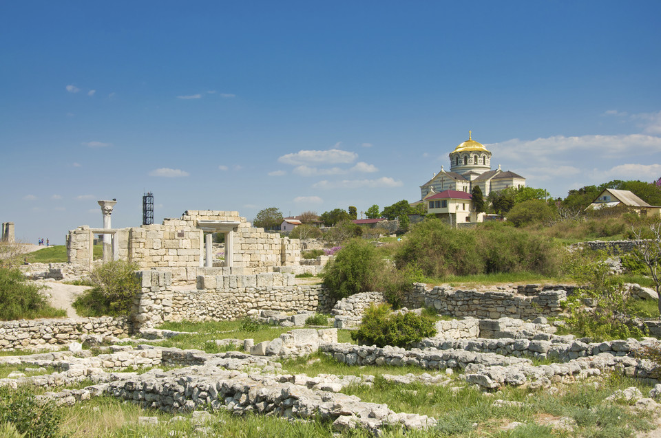 Chersonez Taurydzki wraz z obszarem wiejskim (chora) na Krymie, Ukraina