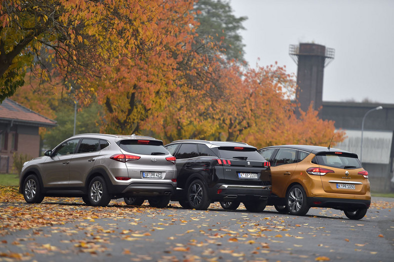 Hyundai Tucson kontra Peugeot 3008 i Renault Scenic - który model będzie najlepszym wyborem?