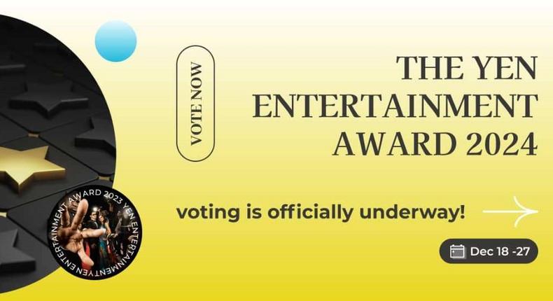 YEN has released nominations YEN Entertainment Awards 2024