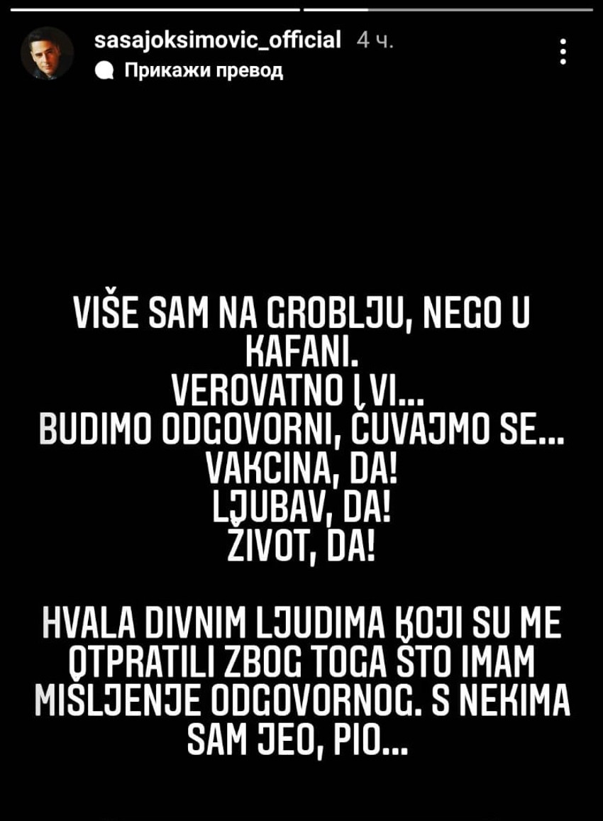 Joksimovićeva objava