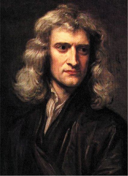 Isaac Newton (1643-1727) - angielski uczony: fizyk, astronom, matematyk, filozof (domena publiczna)