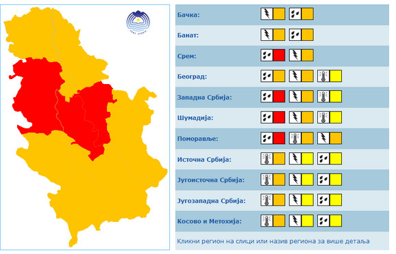 RHMZ izdao crveni meteo alarm