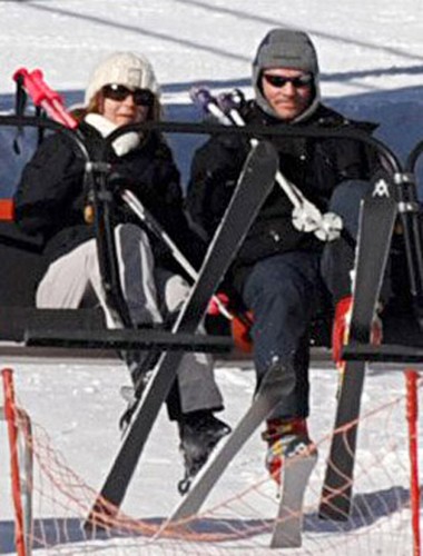 Państwo Tuskowie na wyciągu