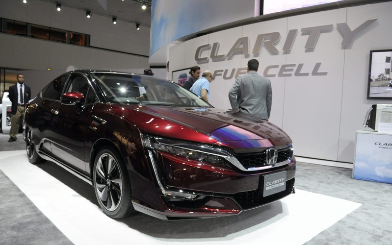 Los Angeles Auto Show 2015 - Honda Clarity napędzana wodorem  <br><br>fot. EPA/BOB RIHA JR Dostawca: PAP/EPA