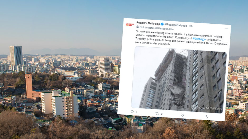 W Korei Południowej zawalił się 39-piętrowy wieżowiec