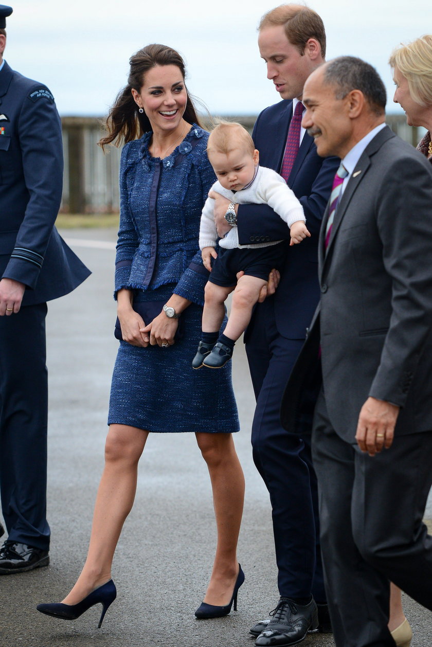 Księżna Kate w niebieskim zestawie