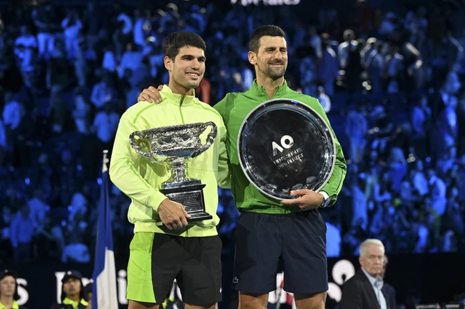 Karlos Alkaraz i Novak Đoković za kog su godine samo broj