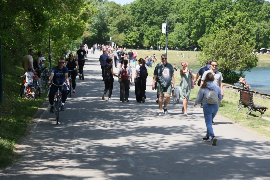 Ada Ciganlija, lepo vreme