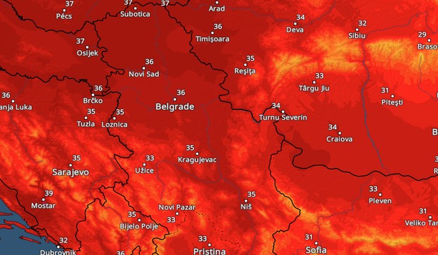 Pakleni toplotni talas u Srbiji krajem jula