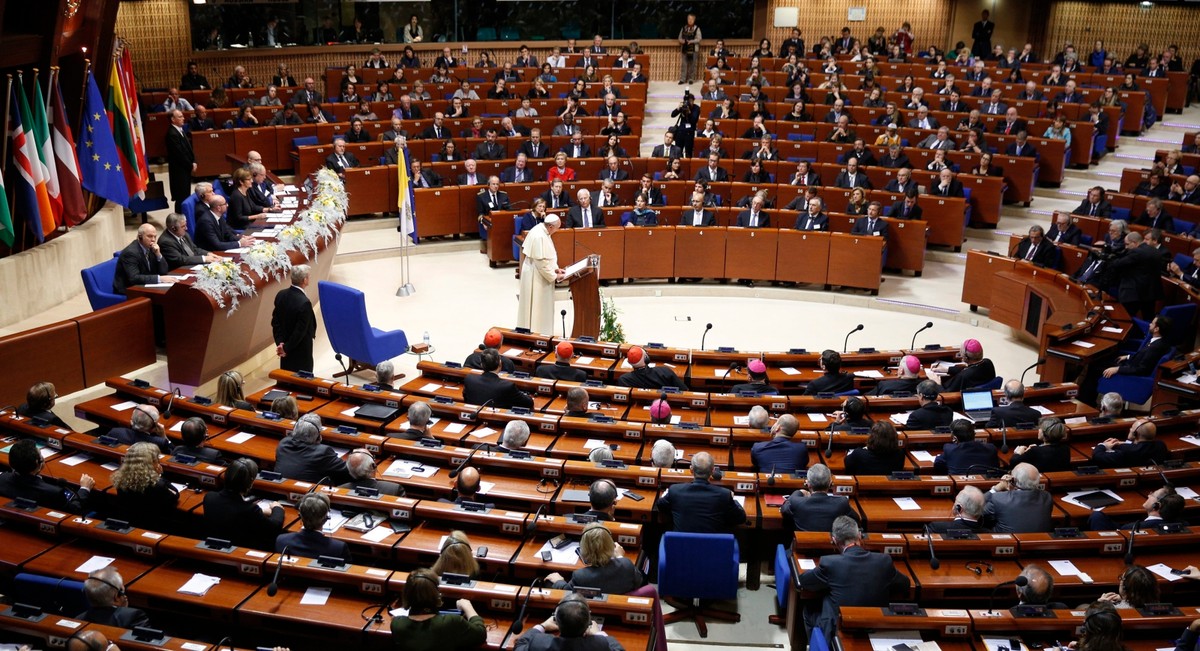 Papież Franciszek w Palamencie Europejskim