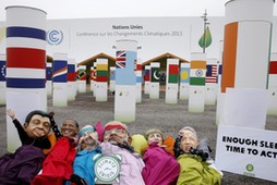 COP21 Climate Change Conference - Big Heads protest