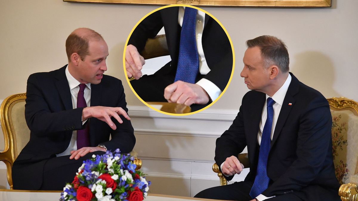 Spotkanie Andrzeja Dudy i księcia Williama. Ekspert zwraca uwagę na gesty 