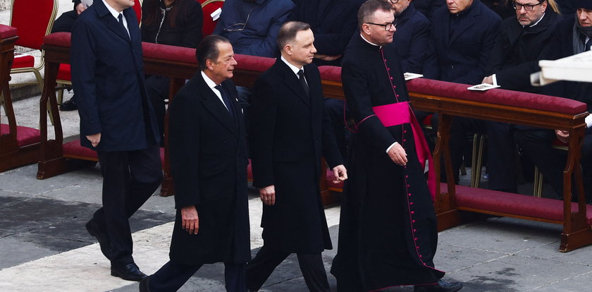 Andrzej Duda i Mateusz Morawiecki na pogrzebie Benedykta XVI