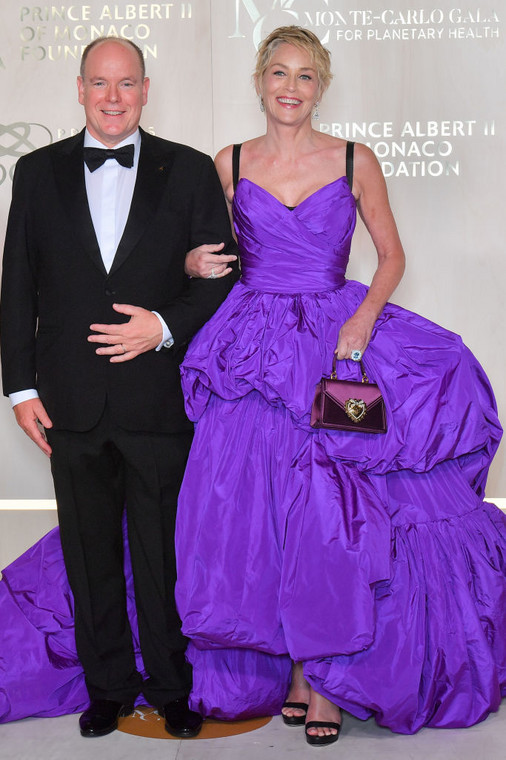 Książę Albert i Sharon Stone
