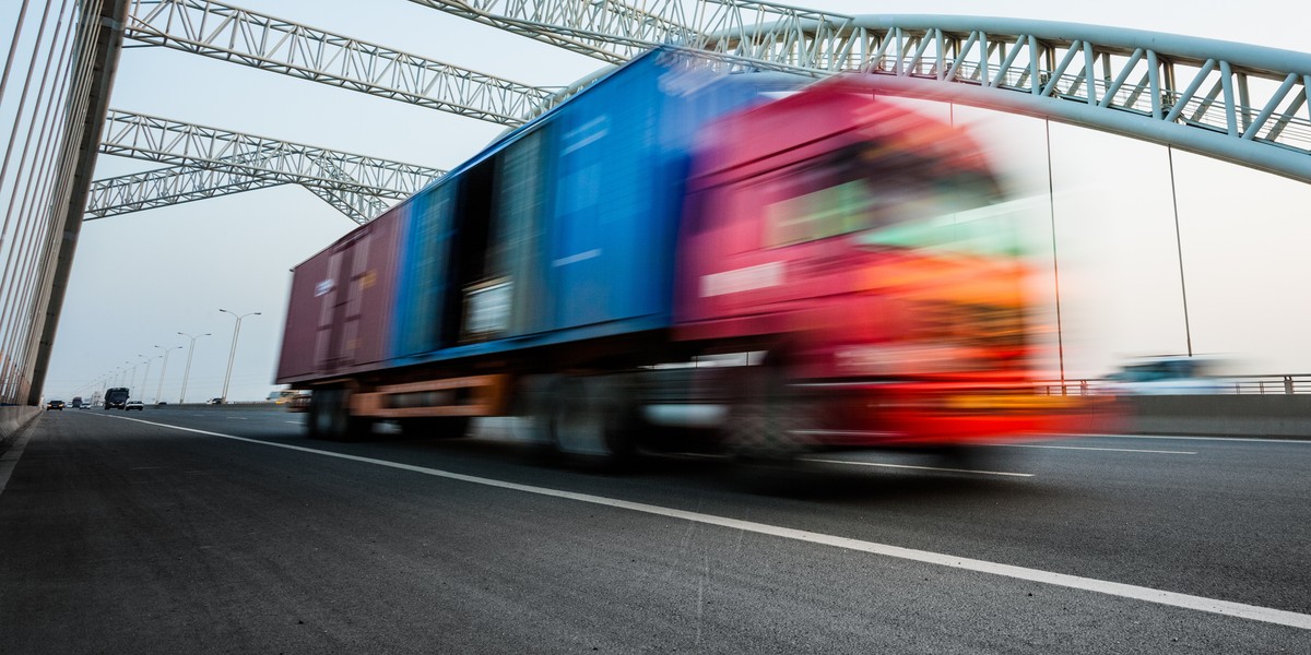 truck motion blur