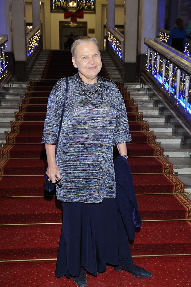 Elżbieta Dzikowska na premierze "Trojan" w Operze Narodowej