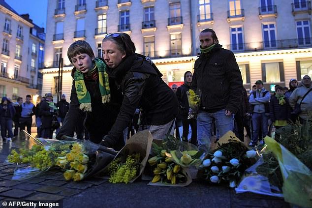 Nantes supporters hold vigil to pay tribute for Emiliano Sala. (Instagram/Emiliano Sala) 