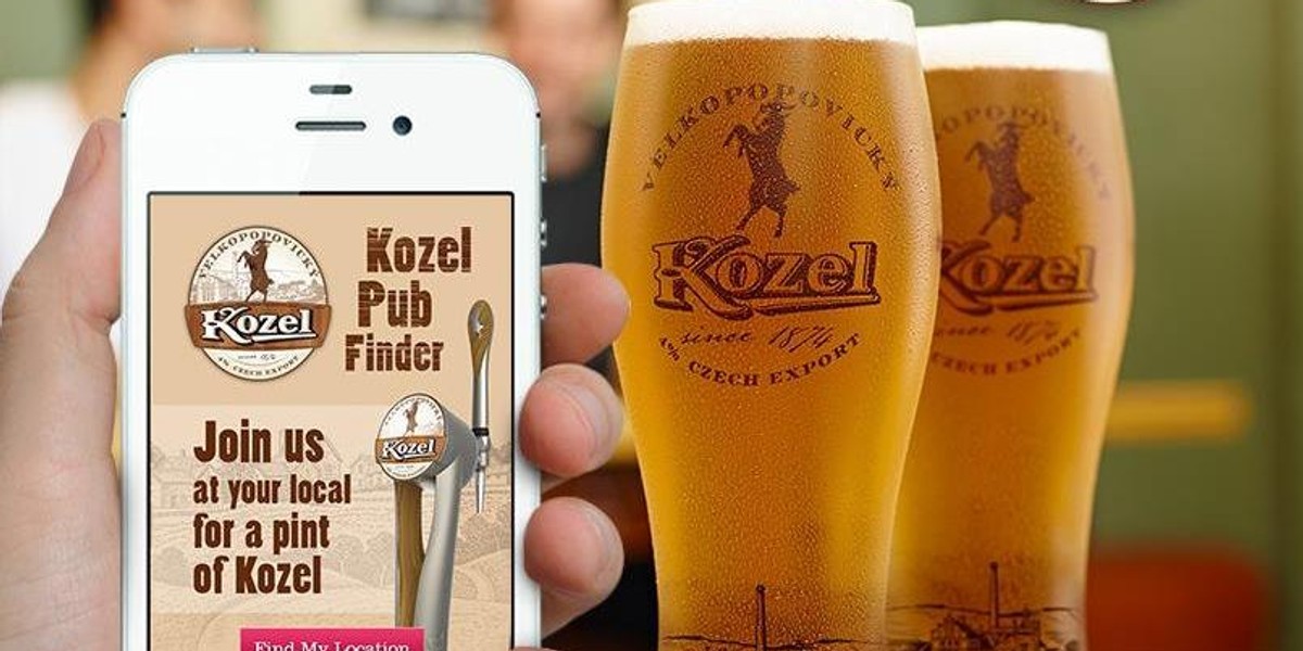 Kozel Pint Finder